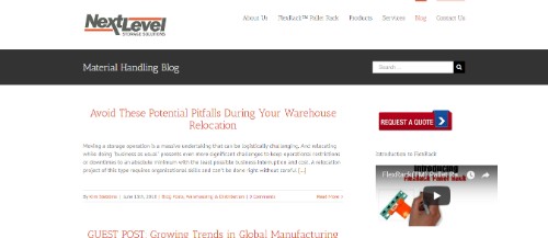 Next Level Storage's Material Handling Blog